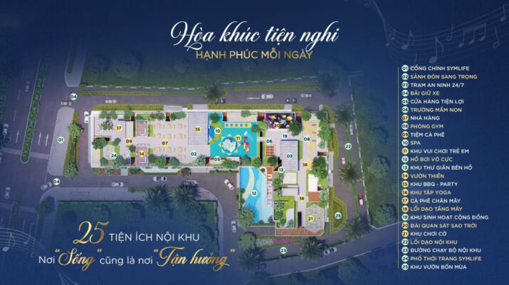 Tiện ích đẳng cấp tại căn hộ Symlife